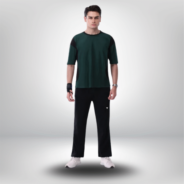 Twilight Green Drop Shoulder - Cotton Tracksuit